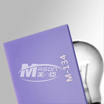 Folha colorida luminosa de Iridescen Matt Frosted Sign Cast Acrylic PMMA para a luz conduzida
