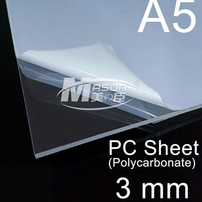 Uso transparente da folha 3mm 4mm 5mm do policarbonato da placa de PC para a propaganda