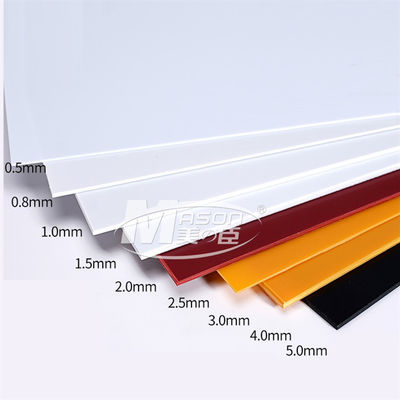 folha plástica 5mm do ABS de 1.2m 6mm 8mm para o quadro de avisos impresso UV