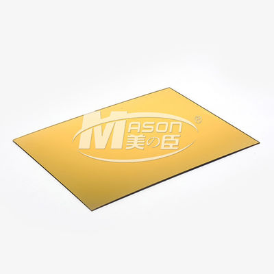 tira de 2mm 3mm 5mm e folha acrílica 1220x2440mm do espelho dourado
