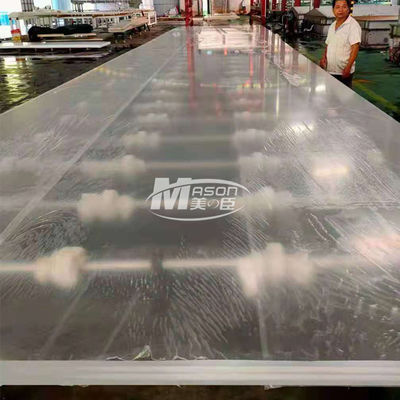 folha acrílica do aquário de 8850x3150mm 70mm para a piscina decorativa