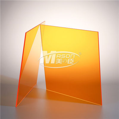 A folha acrílica colorida 2mm decorativa encaixada dupla camada ESD conduz o plástico de néon