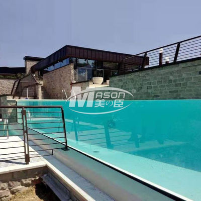 Folha acrílica 80mm grossa transparente para a piscina do aquário do aquário