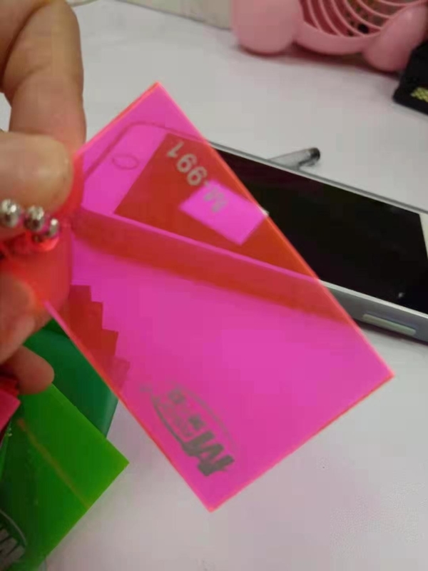 Da cor acrílica 5mm quente do rosa da placa da venda da cor 3mm folha acrílica