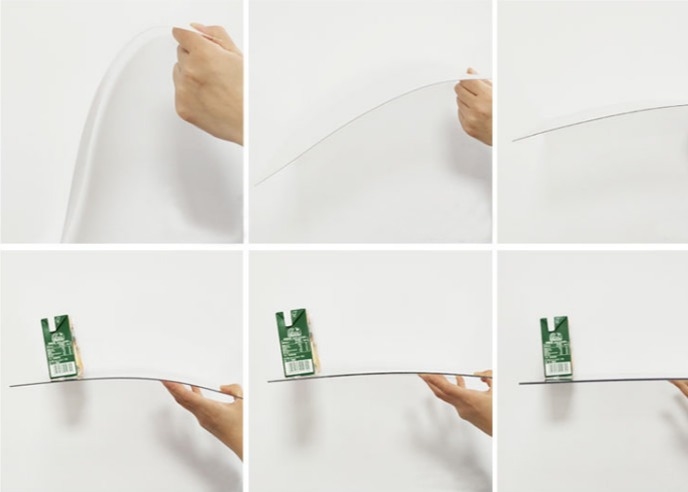 Folha termoplástico transparente plástica fina das folhas 4x8 Ft da exposição PETG