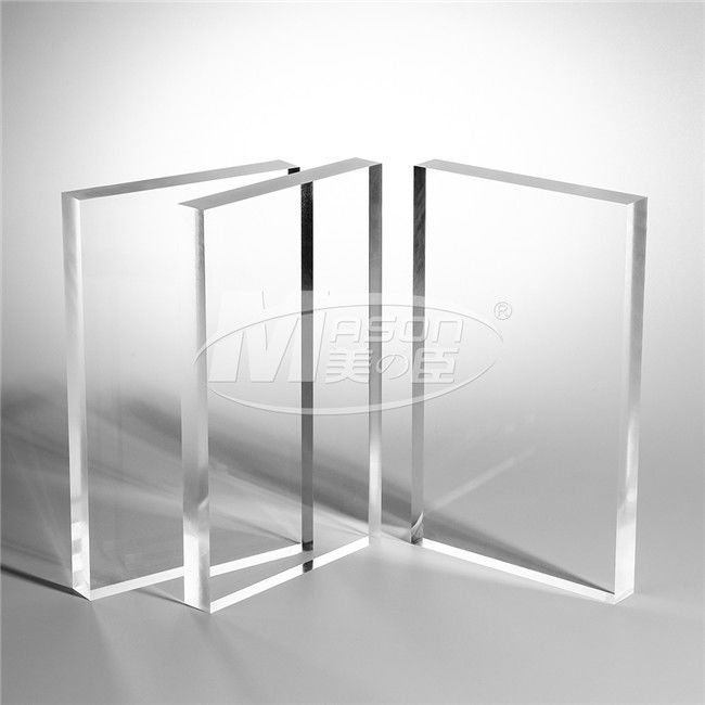 Folhas 100% plásticas transparentes do plexiglás do material 3mm do Virgin