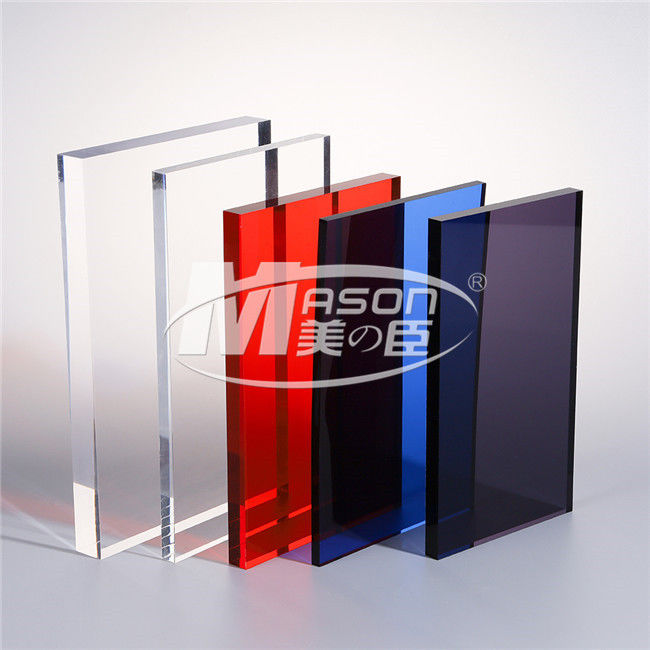 vidro plástico do perspex da folha acrílica da cor 1220x2440 de 2mm