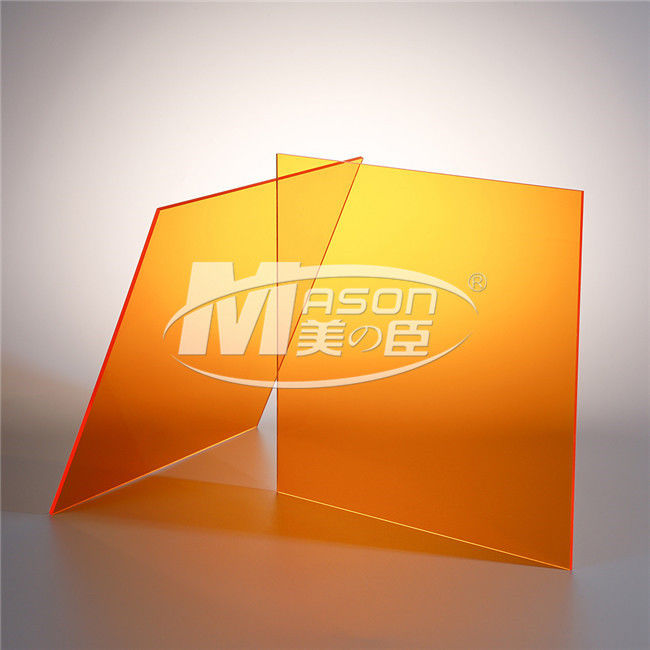 do perspex alaranjado acrílico do corte de folha do perspex de 3mm plexiglás plástico da folha da placa
