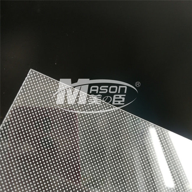 o painel 1220X2440mm acrílico LGP PMMA do guia claro de 3mm usa-se iluminando o sinal