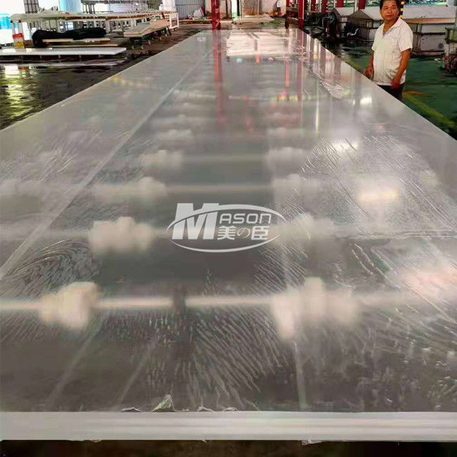 folha acrílica do aquário de 8850x3150mm 70mm para a piscina decorativa