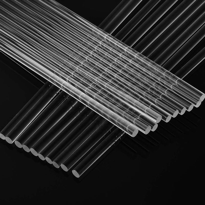 cortina acrílica transparente clara Rod Exruded Clear Acrylic Bar Ros de 120mm