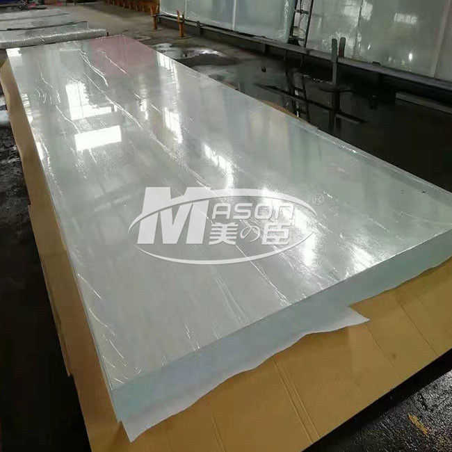 Da folha acrílica grossa do aquário do Lucite molde 100% transparente 12700x2450mm do Virgin 